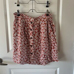 Madewell floral skirt
